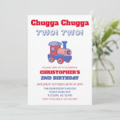 Chugga Chugga Zwei! Zwei! Einladung (Stehend Vorderseite)