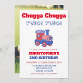 Chugga Chugga Zwei! Zwei! Einladung (Vorne/Hinten)