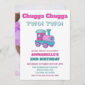 Chugga Chugga Zwei! Zwei! Einladung (Vorne/Hinten)
