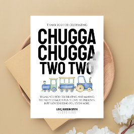 Chugga Chugga Zwei zwei | Train Kids BDay TY Card Dankeskarte