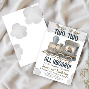 Chugga Chugga Zwei Zwei zwei Tage zum Geburtstag E Einladung