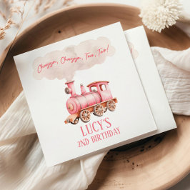 Chugga Two Choo Train 2. Geburtstag Party Serviette