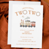 Chugga Two Train 2. Geburtstag Einladung