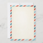 Chugga Two Train Choo Boy Red Blue Einladung (Rückseite)