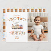 Chugga Two Train Geburtstag Danke Karte (Vorne/Hinten)