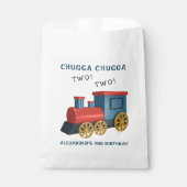 Chugga Two Two Zug zweiter Geburtstag Geschenktütchen (Vorderseite)
