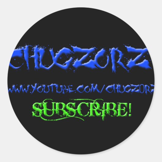 Chugz0rz Sticker (Vorderseite)