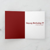 Chuihaha Birthday Card Karte (Innenseite)