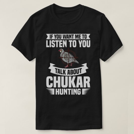 Chukar Junting Bird Hunter Season2 T-Shirt (Design vorne)