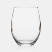 Chukar Partridge Art Weinglas Ohne Stiel (Rechts)