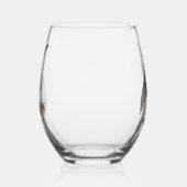 Chukar Partridge Art Weinglas Ohne Stiel (Links)