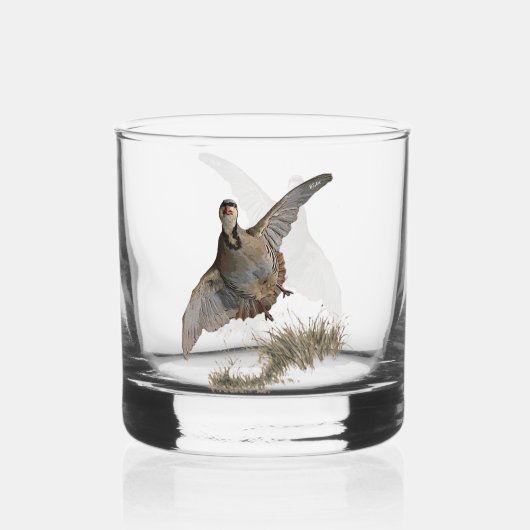 Chukar Partridge, Art Whiskyglas (Rückseite)