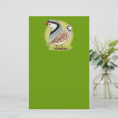 Chukar Partridge Combo Briefpapier (Stehend Vorderseite)