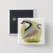 Chukar Partridge Combo Button (Vorne & Hinten)