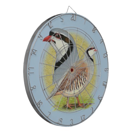 Chukar Partridge Combo Dartscheibe (Vorderseite Links)