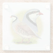Chukar Partridge Combo Glasuntersetzer (Rückseite)