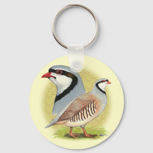 Chukar Partridge Combo Schlüsselanhänger (Vorderseite)