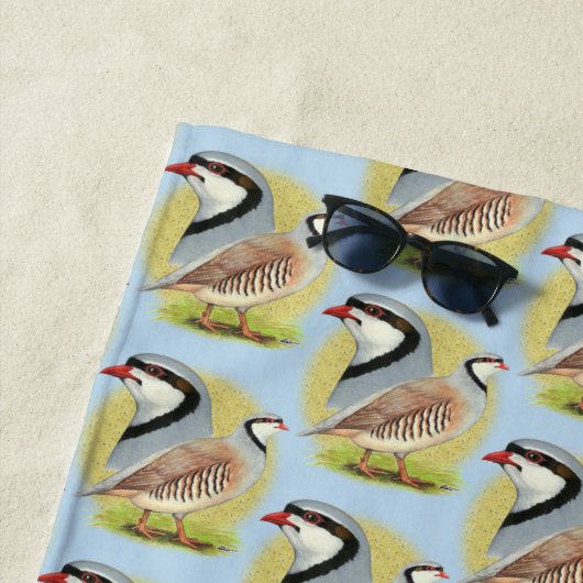 Chukar Partridge Combo Strandtuch (Beispiel)