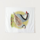 Chukar Partridge Combo Wandteppich (Vorderseite (Horizontal))