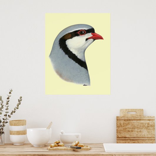 Chukar: Partridge Head Poster (Küche)