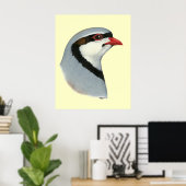Chukar: Partridge Head Poster (Heimbüro)