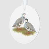 Chukar Partridge Ornament (Vorderseite)