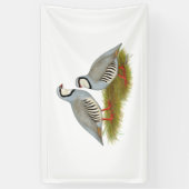 Chukar Partridge Pair Banner (Vertikal)