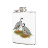 Chukar Partridge Pair Flachmann (Links)