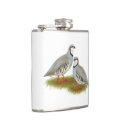 Chukar Partridge Pair Flachmann (Rechts)