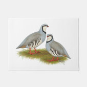 Chukar Partridge Pair Fußmatte (Vorderseite)
