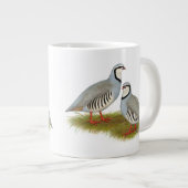 Chukar Partridge Pair Jumbo-Tasse (Vorderseite Rechts)