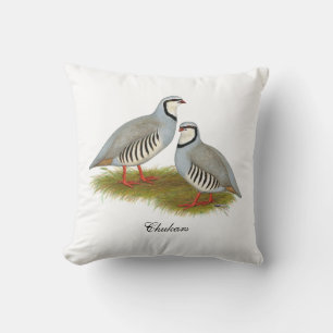 Chukar Partridge Pair Kissen