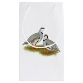 Chukar Partridge Pair Kleine Geschenktüte (Rückseite)