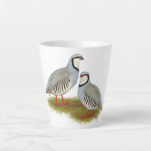 Chukar Partridge Pair Milchtasse (Vorderseite)