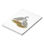 Chukar Partridge Pair Notizblock (Rotiert)