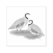 Chukar Partridge Pair Permastempel (Design)