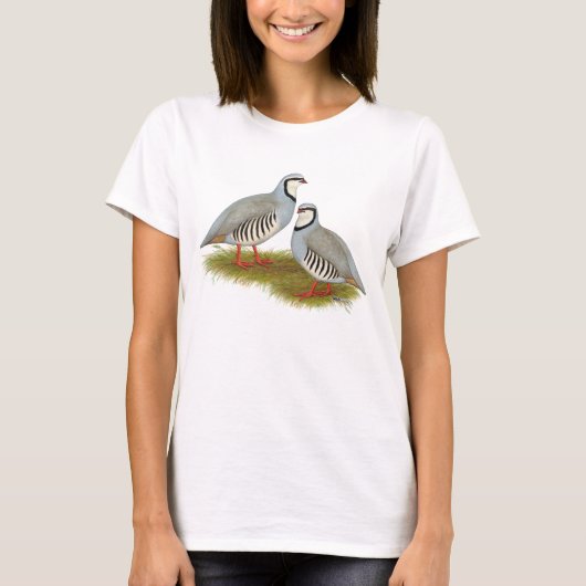 Chukar Partridge Pair T-Shirt (Vorderseite)