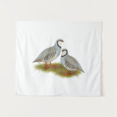 Chukar Partridge Pair Wandteppich (Vorderseite (Horizontal))