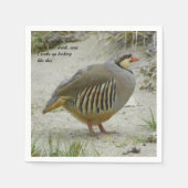 Chukar Partridge Serviette (Vorderseite)