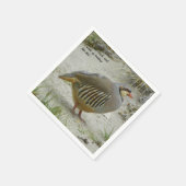 Chukar Partridge Serviette (Ecke)