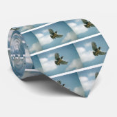 Chukar Rebhuhn im Flug Krawatte (Gerollt)