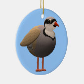Chukar Rebhuhn Keramik Ornament (Rechts)