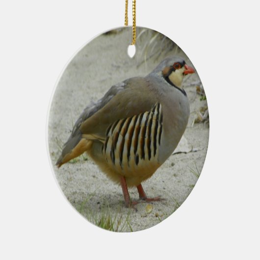 Chukar Rebhuhn Keramikornament (Rechts)
