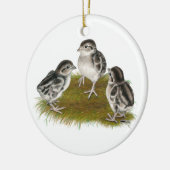 Chukar Rebhuhn-Küken Keramikornament (Links)