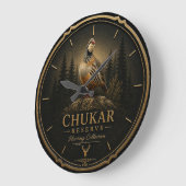 Chukar Rebhuhn ,Kunst Große Wanduhr (Winkel)