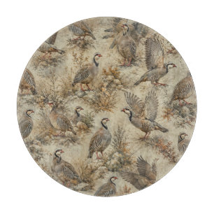 Chukar Rebhuhn, Kunst Schneidebrett