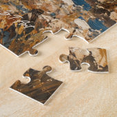Chukar Rebhuhn-Paar-Kunst Puzzle (Seite)