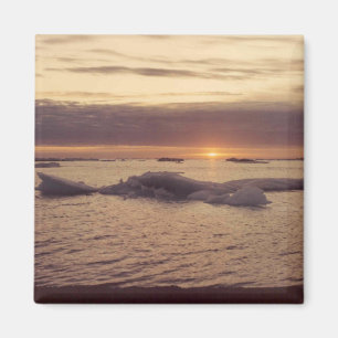 Chukchi Sea Fall Ice Barrow Alaska Foto Design Magnet