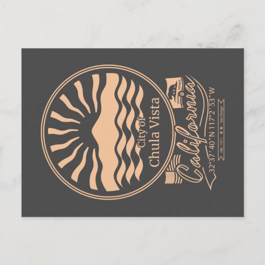 CHULA VISTA SAN DIEGO KALIFORNIA POSTKARTE (Vorderseite)