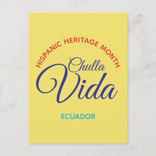 Chulla Vida / Ecuador Postkarte (Vorderseite)